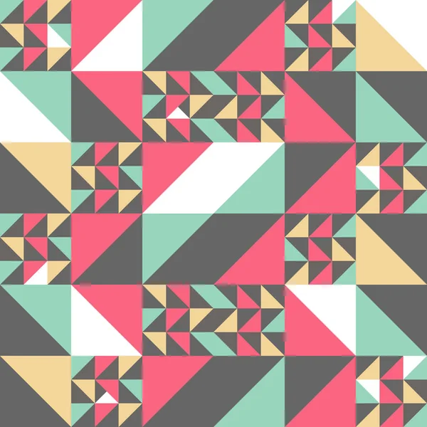 Модний Мемфіс абстрактний трикутник безшовний візерунок барвистий чудовий дизайн для текстильного друку та обгортання . — стоковий вектор