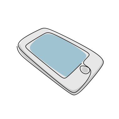 smarphone mobil iletişim cihazlarının sürekli çizgi çizme.