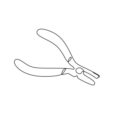 cımbız veya maşa sürekli çizgi çizme