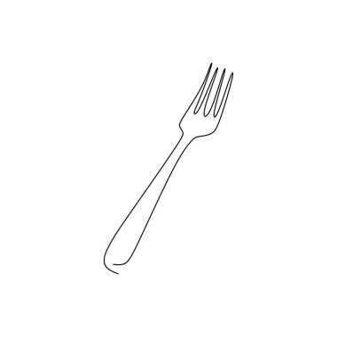 çatal çok basit bir çizgi ile sürekli çizgi çizme.