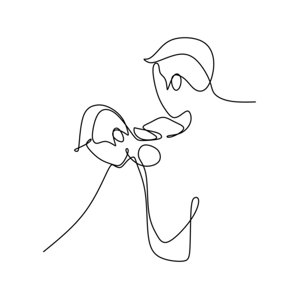 Continuous line drawing. Romantic couple. 6637716 Vector Art at Vecteezy