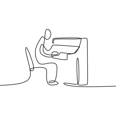 Sürekli çizim çizgi piyano oynarken.