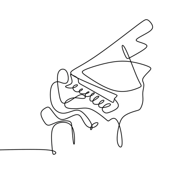 Homme Jouant Piano Sur Blanc — Image vectorielle