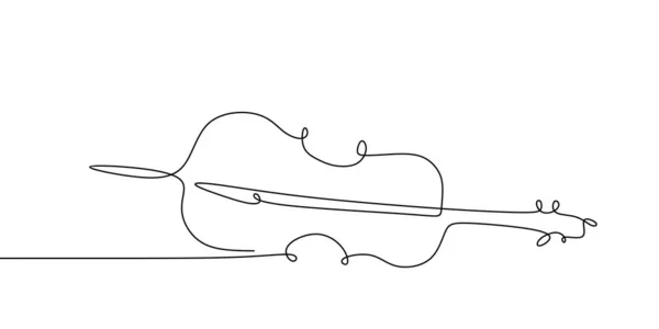 Безперервний Лінійний Малюнок Класичного Музичного Інструменту — стоковий вектор