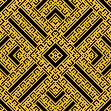 siyah sarı Art Deco Çin basit oryantal desen arka plan doku