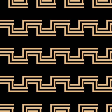 siyah turuncu Art Deco Metal desen Dikişsiz doku İllüstrasyon