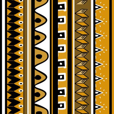 Elle çizilmiş kabile etnik çizim ile Afrika tasarlamak vektör. Moda Tekstil için hazır için sorunsuz tasarlamak yazdırma