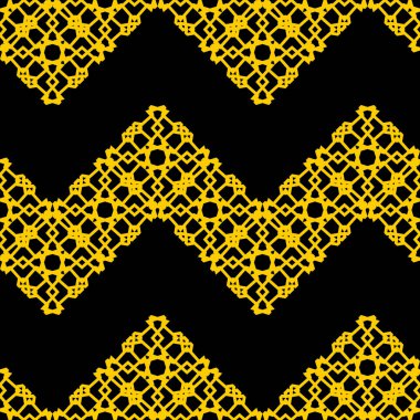 tasarım için Alfabe Arka Plan serin siyah sarı Art Deco Vektör İllüstrasyon, Web Sitesi, Banner. Harfler Abc Element Şablonu