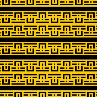 Tekstil, tasarım ve arka planlar için sarı siyah deco çizgili süs