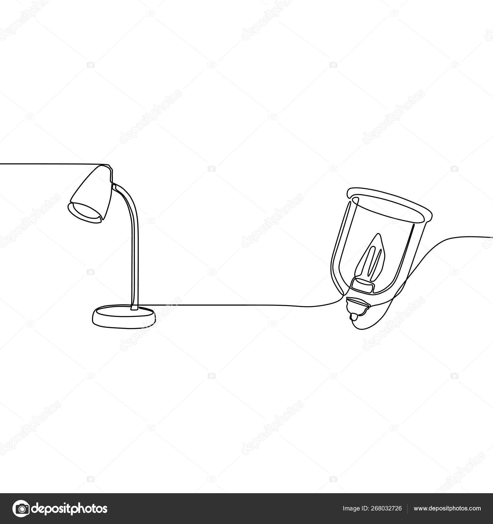 standing lamp drawing