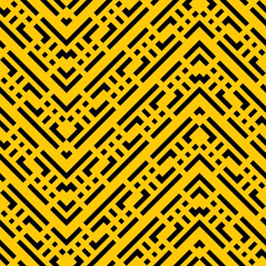 serin sarı siyah Art Deco Dikişsiz kraft kağıt kahverengi ve siyah grunge diyagonal vintage antik kabile geo op op art mod desen