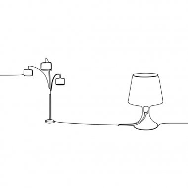 yatak ve üçlü lamba sürekli hat Müzik Aletleri Hepsi Bir Simgesiyah & Beyaz Renkli Düz Tasarım Freehand Set