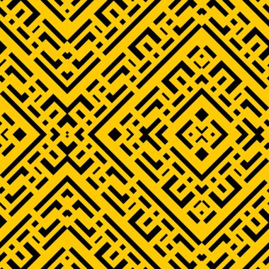 yaratıcı sarı siyah Art Deco Çince basit oryantal desen arka plan doku