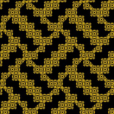 kumaş, tekstil, kağıt, sarmalayıcı baskı için yaratıcı siyah sarı Art Deco Tasarım. Etnik tarzda geleneksel çini süs