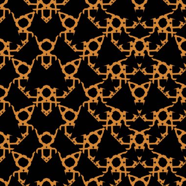 siyah turuncu Art Deco Dikişsiz geometrik desen çizgi süs farklı arka planlar için yaratıcı tasarım