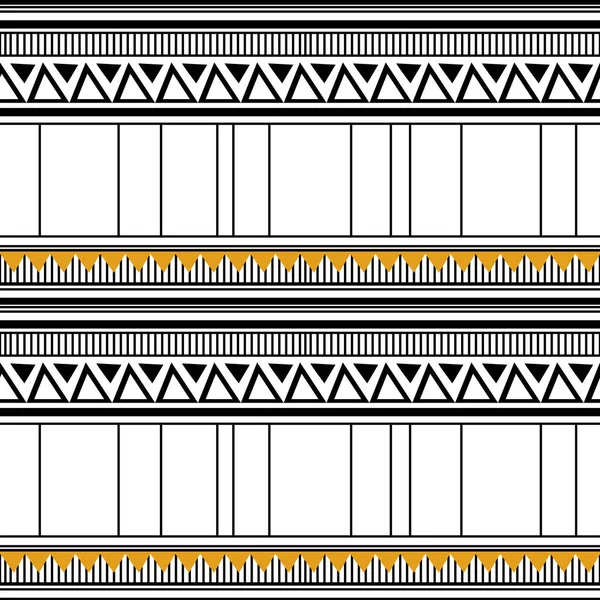 Sömlös vektor dekorativa etniska mönster med geometriska ornament. Bakgrund för utskrift på papper, tapeter, omslag, textilier, tyger, för dekoration, decoupage, scrapbook och Print. — Stock vektor