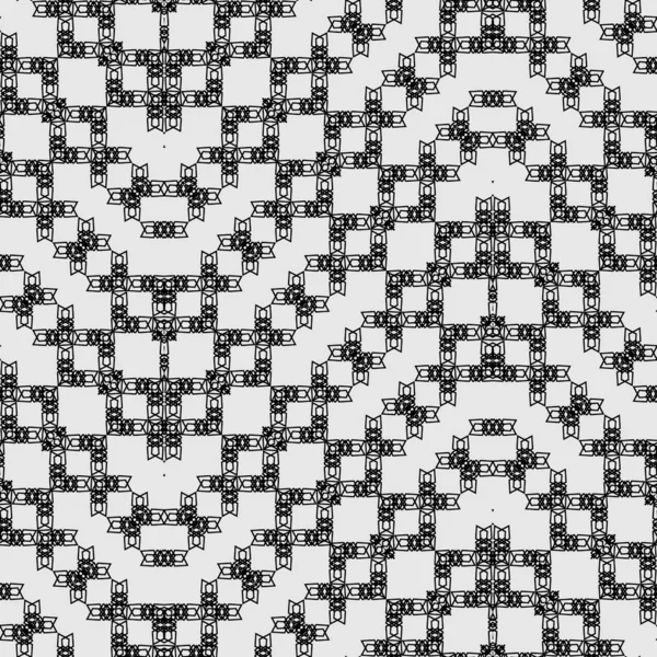 Monochrome art deco ethnic tile pattern and fashion design ready for print — 스톡 벡터