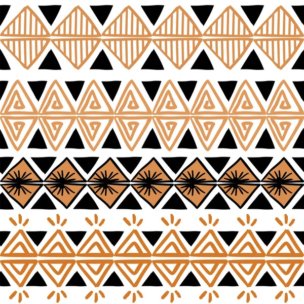 Patrón tribal vectorial con colores pastel de origen étnico africano. Bueno para su envoltura de moda textil e impresión . — Vector de stock