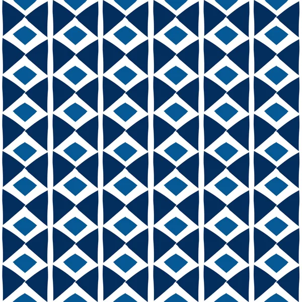 手で部族のパターンをベクトルは、青の色でアフリカの民族スタイルを描画します。包装・印刷、繊維ファッションの良い. — ストックベクタ