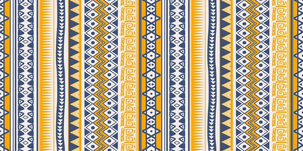 Vintage tło plemiennych wzorów etnicznych bez szwu symbole ornament Design — Wektor stockowy