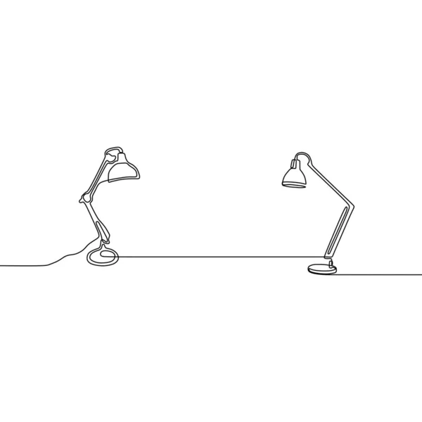 โคมไฟโมเดิร์นคู่ ชุดบรรทัดต่อเนื่องของไอคอนเวกเตอร์โคมไฟสําหรับการออกแบบเว็บไซต์ที่แยกออกจากพื้นหลังสีขาว — ภาพเวกเตอร์สต็อก