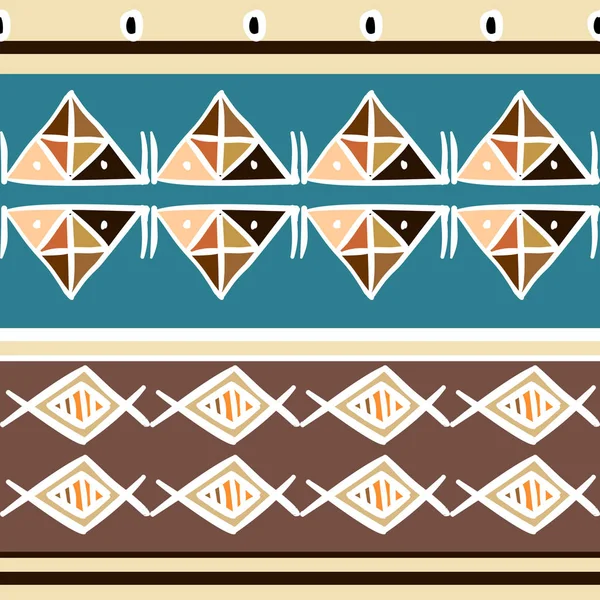 Patrón tribal vectorial con colores pastel de origen étnico africano. Bueno para su envoltura de moda textil e impresión . — Vector de stock