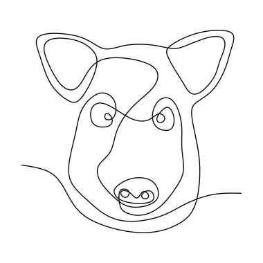 domuz bir çizgi sürekli çizim minimalizm tasarım