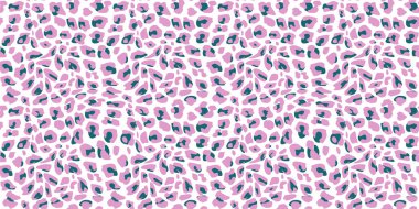 soyut leopar dikişsiz desen, vektör illüstrasyon