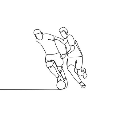 futbolcu bir çizgi çizim