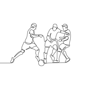 futbolcu bir çizgi çizim
