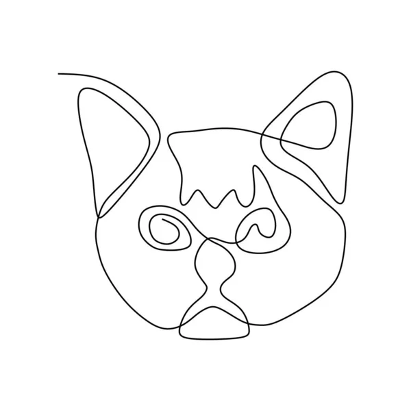 logotipo de gato bonito de desenho minimalista simples 9208622 Vetor no  Vecteezy