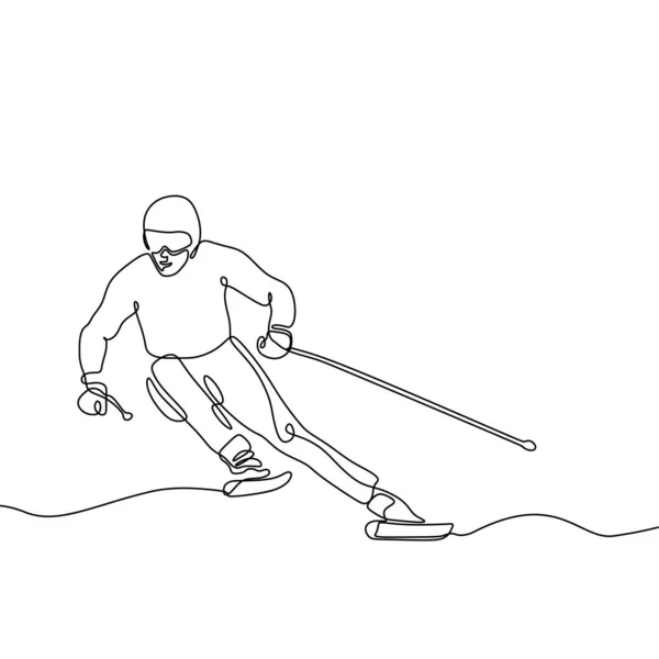Vektorgrafiken Abfahrt ski skizze symbol Vektorbilder Abfahrt ski