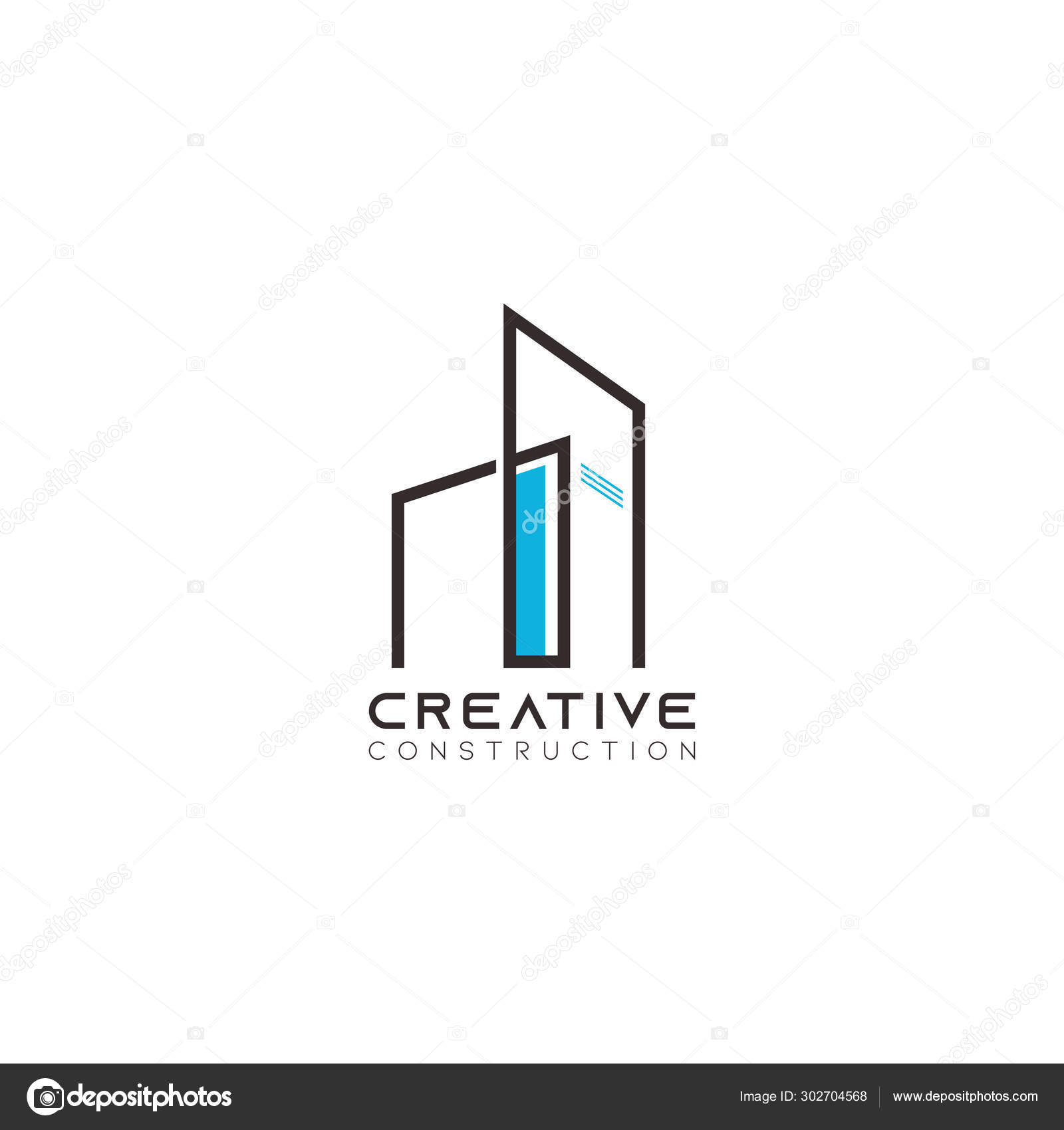 Abstract Real Estate Countryside Logo Design Template Building