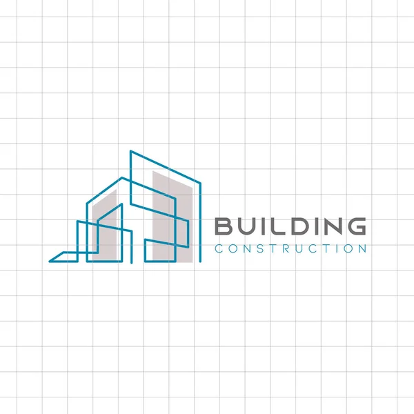 Casa Resumen Bienes Raíces Campo Logo Diseño Plantilla para la empresa. Silueta vectorial de construcción con línea simple minimalista . — Vector de stock