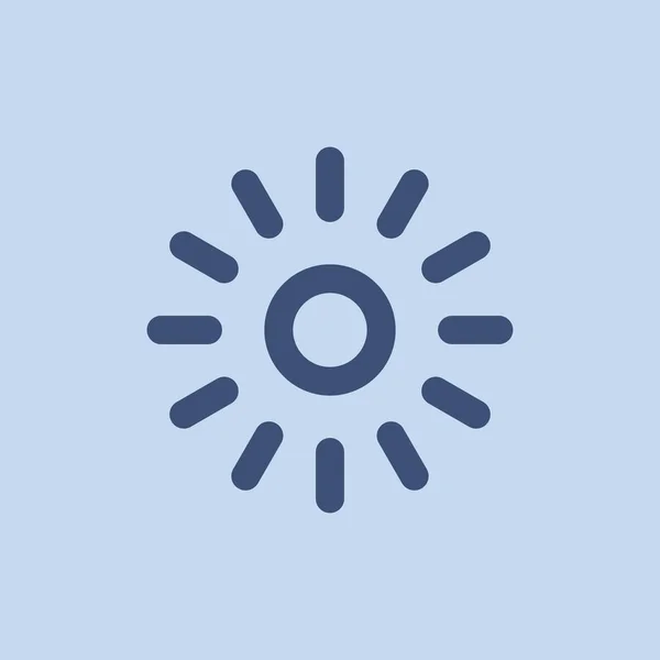 Φως εικονίδιο με το διάνυσμα στυλ sunbrust. Σχεδίαση αφηρημένο για την εφαρμογή και την ιστοσελίδα. — Διανυσματικό Αρχείο