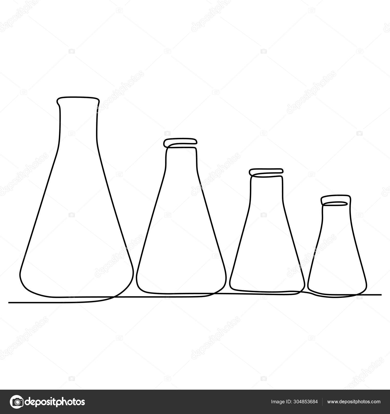 Vector Illustration Of Flat Line Art Design Of Science And Space Technology  Concept Royalty Free SVG, Cliparts, Vectors, and Stock Illustration. Image  60780977.