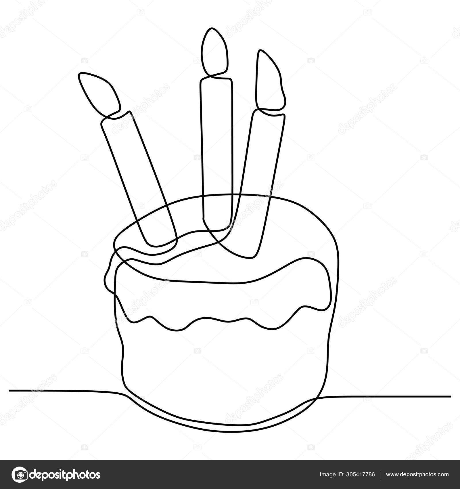 Ligne Continue Dessin Gateau D Anniversaire Avec Bougie Symbole De Celebration Moment Heureux Sur Fond Blanc Illustration Vectorielle Minimalisme Image Vectorielle Par Ngupakarti C Illustration Ligne Continue Dessin Gateau D Anniversaire Avec Bougie Symbole De Celebration Moment Heureux Sur Fond Blanc Illustration Vectorielle Minimalisme Image Vectorielle Par Ngupakarti C Illustration