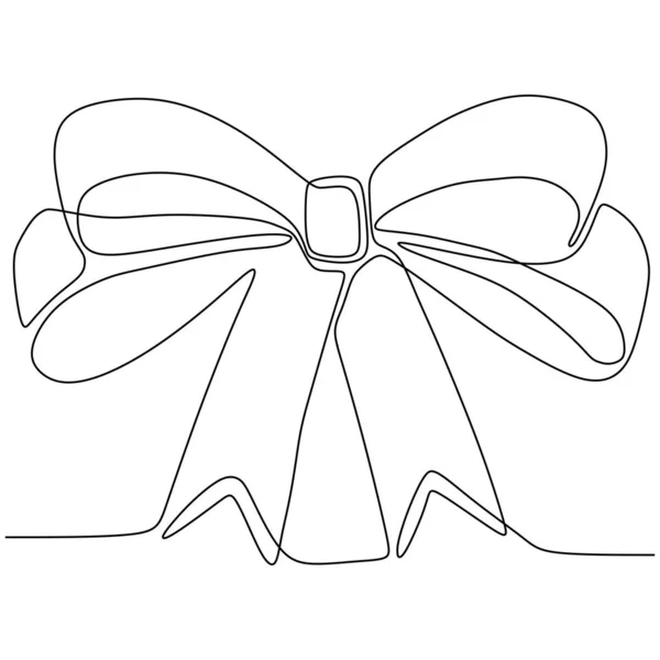 Dessin d'une ligne de ruban minimalisme dessin illustration vectorielle — Image vectorielle