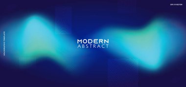 Modern holografik soyut arka plan. Neon parlayan vektör illüstrasyon eps 10 trendy sıvı sıvı şekiller fütüristik tasarım.