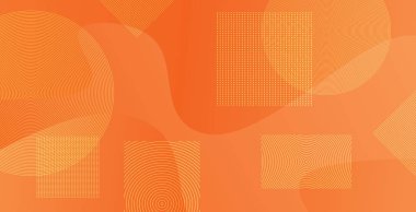 Sıvı geometrik soyut arka plan turuncu renkler. basit şekiller vektör eps 10. Fütüristik minimalist.