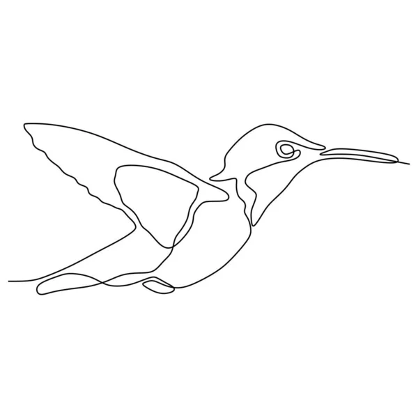 Рисунок векторной иллюстрации минимализма колибри — стоковый вектор