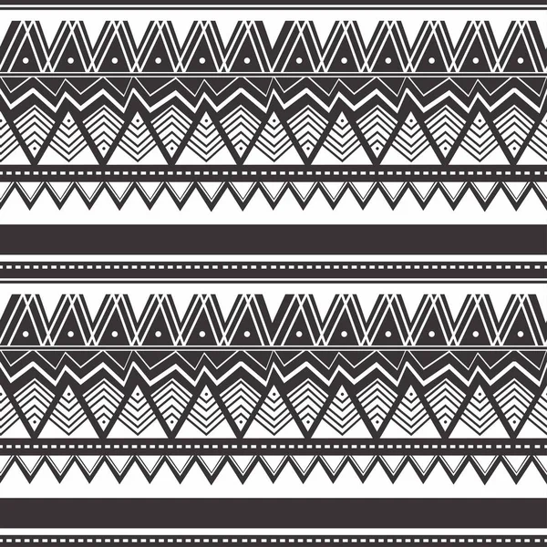 Nahtlose Vintage-Muster mit ethnischen und Stammesmotiven. farbenfrohes Design im Maori-Stil. Vektorillustration. — Stockvektor