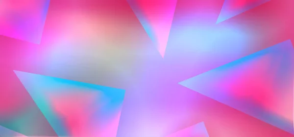 Trendig triangel bakgrund med abstrakt holografisk lutning. Vektorillustration eps 10. Geometrisk lutning minimalistiska design former. — Stock vektor