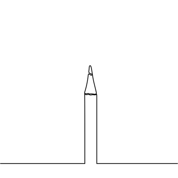 Kontinuerlig enradig teckning av pennkonst. Minimalism vektor illustration isolerad på vit bakgrund. — Stock vektor