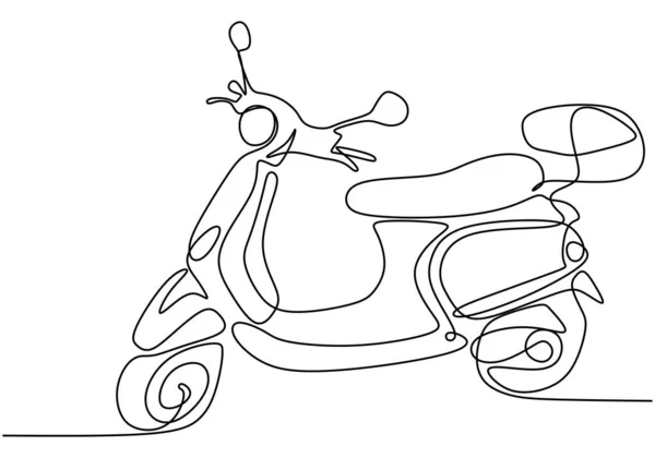 Una Linea Disegno Moto Astratto Disegno Mano Motoria Linea Arte — Vettoriale Stock