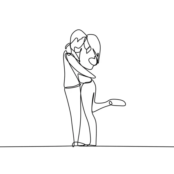 Couple Amoureux Avec Dessin Continu D Une Ligne Illustration Vectorielle Isole Metaphore Stock Photo Couple Amoureux Avec Dessin Continu D Une Ligne Illustration Vectorielle Isole Metaphore Stock Photo