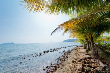 Tayland sahil görünümünü. Koh Chang Adası.