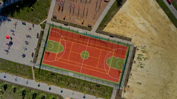 Aerial Top View Stadium — Stock Photo, Image