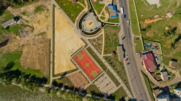 Luftaufnahme Des Öffentlichen Parks Europa Ansicht Von Oben — Stockfoto