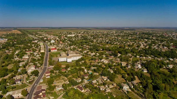 Thetypical köyü Avrupa'nın havadan görünümü.